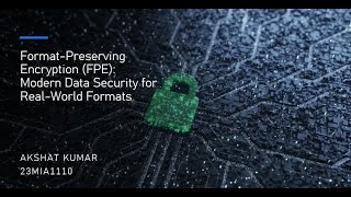 Format Preserving Encryption FPE 23MIA1110_Akshat_Kumar