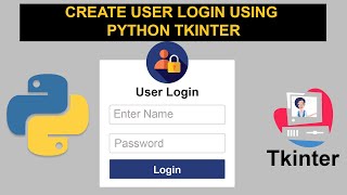 How to create gui login form using python | python tkinter