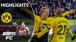 SHUTOUT VICTORY ‼️ Cologne vs. Borussia | Bundesliga Highlights | ESPN FC
