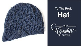 Easy Crochet To The Peak Visor Hat