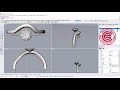 woven style engagement ring 3d modeling in rhino 6 jewelry cad design tutorial 119