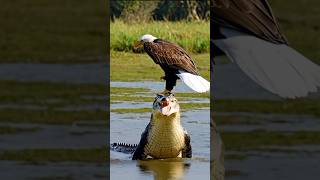 The eagle catch the crocodile #shorts #animals