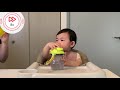 【 235●8倍速】初めてのとうもろこし！1 year old baby eats corn for the first time