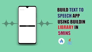 Build a Text to Speech App in Android using Java | In 5 Minutes! 🔥