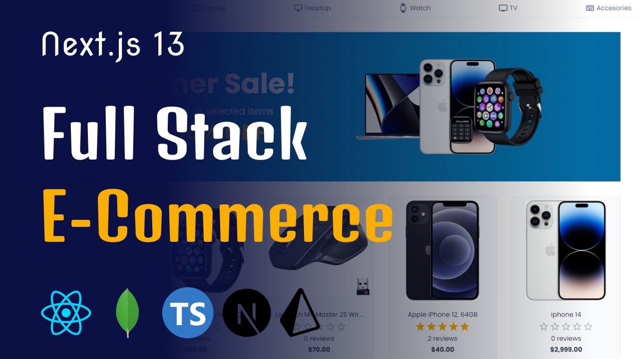 Build And Deploy A Full Stack E Commerce Next Js 13 React Js