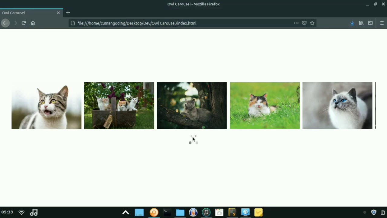 Cara Membuat Carousel Menggunakan Owl Carousel (RESPONSIVE) - YouTube