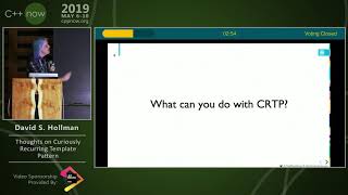 C++Now 2019: Daisy Hollman “Thoughts on Curiously Recurring Template Pattern”