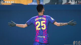 FIFA 22 - Barcelona Career Mode #16 Vs Villarreal Ft. Torres, Aubameyang, - La liga - 4K Gameplay