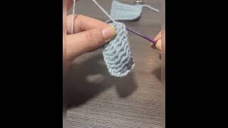 Hızlı kolay üreyen model #kolayörgü #yarn #knowledge #handmade #knitting #viralvideo