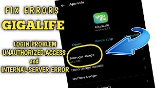 How to Fix GigaLife UNAUTHORIZED ACCESS and INTERNAL SERVER ERROR and LOGIN PROBLEM Smart TNT 2022