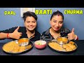 Diwali Special Dal Baati Churma Mukbang | @YashalsMukbang