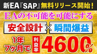 【FX 自動売買ツール】月利242%でも安全な秘密の機能とは？最強の鉾であり盾となるEA『SAP』無料配布！