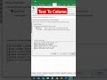 convert text to columns in seconds excel exceltips exceltricks shorts