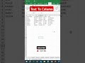 convert text to columns in seconds excel exceltips exceltricks shorts