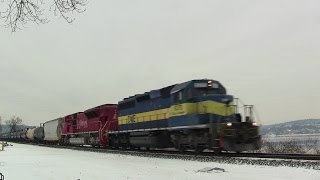 CSX K636 w/ Indiana Rail Road SD9043MAC @ Tompkins Cove