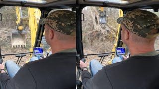 Komatsu PC88 Excavator clearing land! DAY 1! (short/preview)