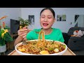 กินก๋วยจั๊บญวนเผ็ดๆ‼️เครื่องแน่นๆซดร้อนๆแซ่บๆจ้า mukbang