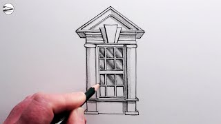 How to Draw a Classical Window: Easy Drawing