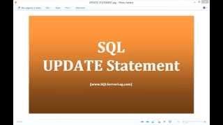 22 - SQL UPDATE Statement - Learn SQL from www.SQLServerLog.com [HD]