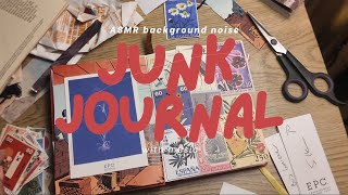 asmr JUNK journal with me | scrapbook, background noise, studying