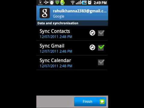 Samsung Galaxy Ace adding Gmail account Samsung Galaxy Ace adding Gmail account