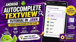 ANDROID - AUTOCOMPLETE TEXTVIEW TUTORIAL IN JAVA