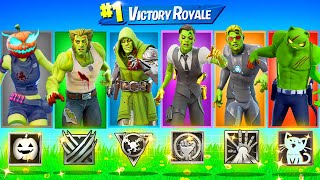 The ULTIMATE HALLOWEEN BOSS Challenge in Fortnite (Zombie Meowscles, Witch , Midas, Ironman)