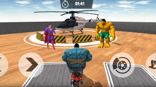 Superhero Bike Stunts Mega Ramp - Superheroes Racing Simulator | Android GamePlay HD
