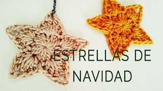 Cómo tejer estrellas de Navidad (ft Ahuyama Crochet)