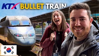 Riding Korea's FASTEST BULLET TRAIN from Seoul to Busan 🇰🇷 (한국 브이로그)