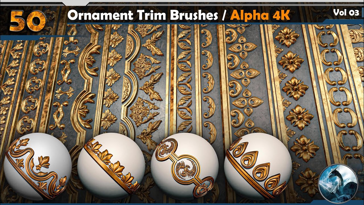 Ornament Trim Brushes Vol 03 - YouTube