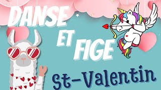 PAUSE ACTIVE (APQ): DANSE \u0026 FIGE ST VALENTIN - Brain Break (DPA): Valentine's Freeze Dance (FRENCH)