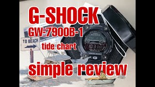 G-SHOCK GW7900B-1 | SIMPLE REVIEW | #casio #gshock #tide #KitaSantaiSantaiJe