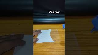 Tissue Paper Tricks With Water | Experiment | #shorts