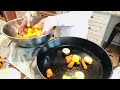 beautiful vegetable medley in my new 17 inch lodge cast iron skillet @ourforeverfarm