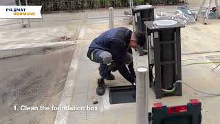 Installing hydraulic bollards - Pilomat 275/P-600A