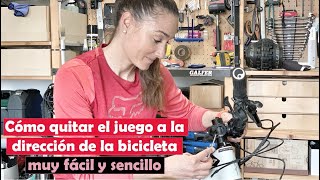 ¿Cómo quitar el juego a la dirección de la bicicleta? - la horquilla se mueve con respecto al cuadro