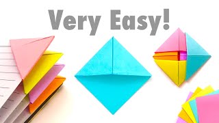 Easy DIY Paper Bookmark - Sticky Note Origami Easy