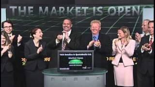 TMX Datalinx \u0026 QuoteMedia opens Toronto Stock Exchange, August 11, 2010.