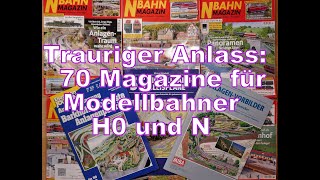 Nachlassverkauf: Anlagen-/Gleisplan- und N-Bahnmagazine,  Fahrszenen, Modellbahn, Spur N und H0