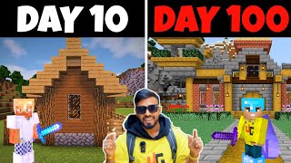 How TECHNO GAMERZ Survive 100 DAYS In Minecraft | Minecraft 100 Days | Noob To Pro | #technogamerz