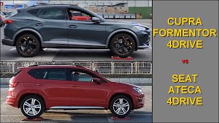 SLIP TEST - Cupra Formentor VZ 2.0 TSI 4Drive vs Seat Ateca 2.0 TSI 4Drive - @4x4.tests.on.rollers