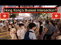 Hong Kong's BUSIEST Intersection: Causeway Bay CWB in 4K