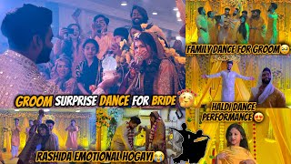 Groom Dance For Bride 😍 Zeeshan Ne Rula Diya Rashida Ko 🥹| Haldi Dance | Fokats | Abresh & Zeeshan