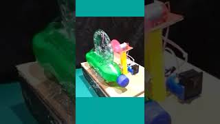 How to make a bubble machine with DC Motor, 9V Bettery and Bottle || #Shorts