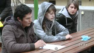 CEU Environmental Sciences and Policy students construct sustainability pyramid