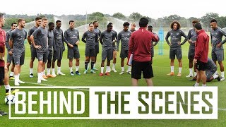 Pre-season exclusive | Unai Emery takes Arsenal stars through drills