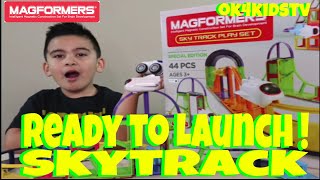 Magformers Sky Track Play Unboxing and Toy Review ok4kidstv video 235