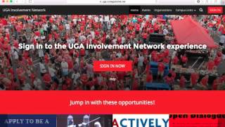Navigating the UGA Involvement Network