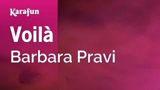 Voilà - Barbara Pravi | Karaoke Version | KaraFun